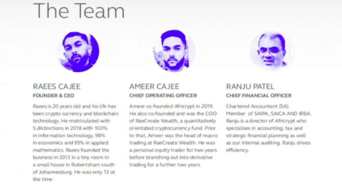 South African crypto platform “Africrypt” steals 3